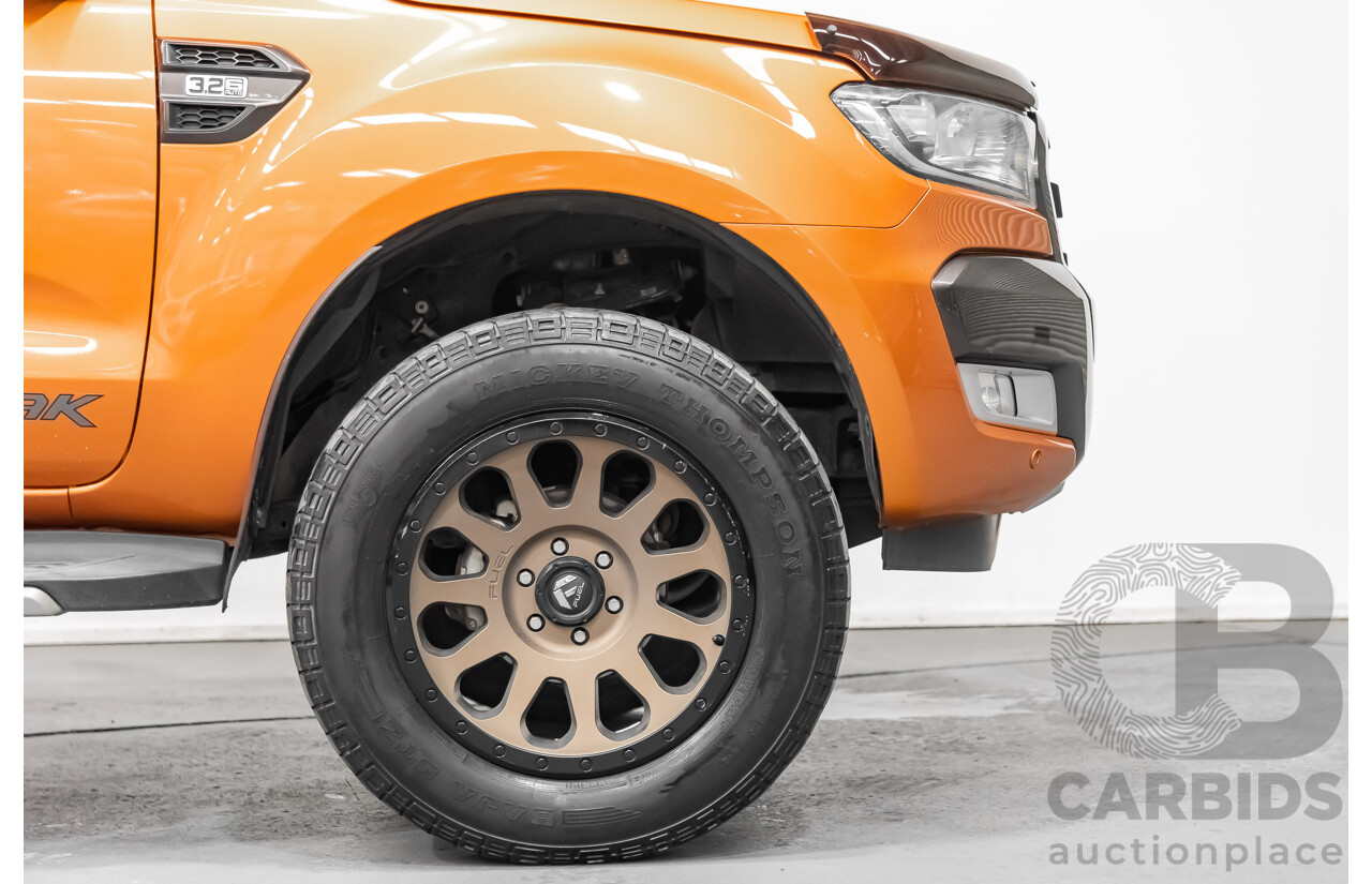 9/2015 Ford Ranger Wildtrak 3.2 (4x4) PX MKII Dual Cab P/up Orange 3.2L Turbo Diesel