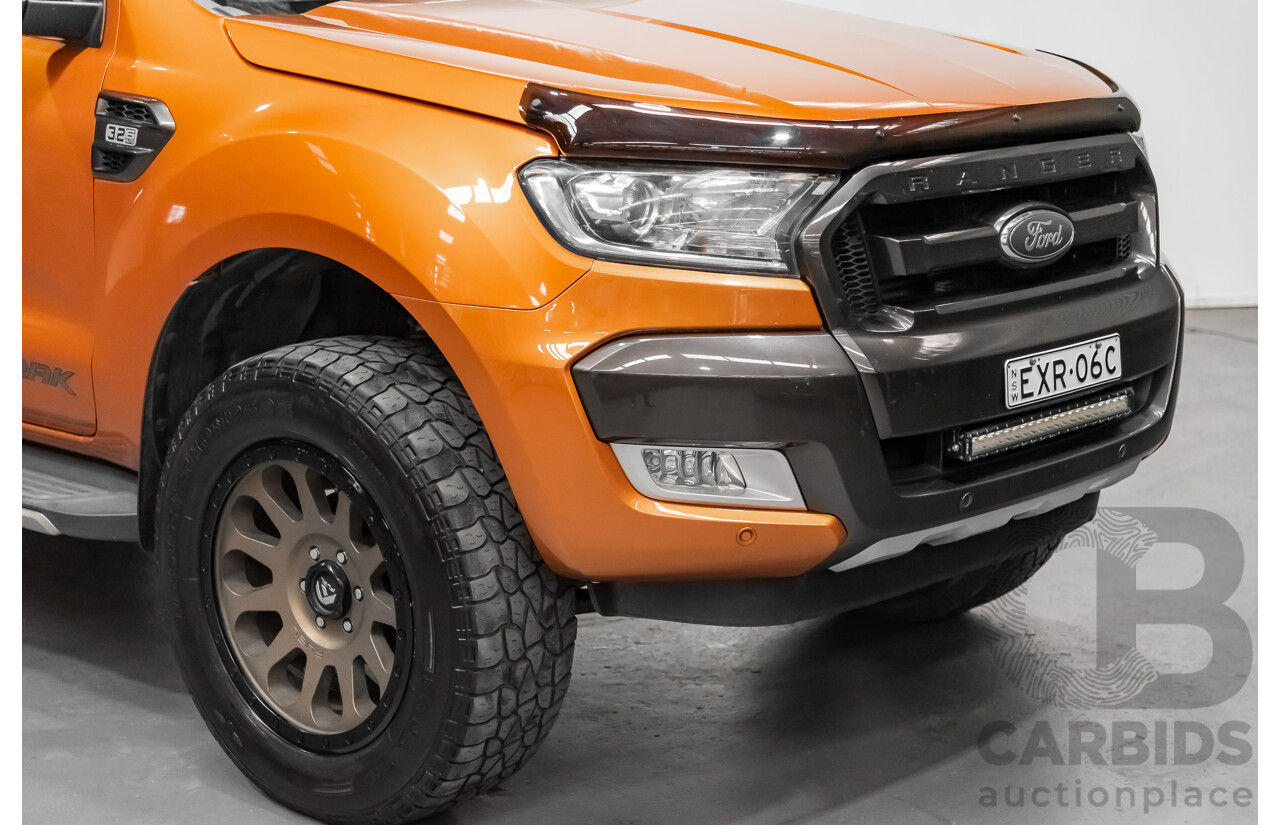 9/2015 Ford Ranger Wildtrak 3.2 (4x4) PX MKII Dual Cab P/up Orange 3.2L Turbo Diesel