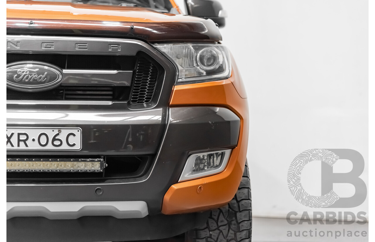 9/2015 Ford Ranger Wildtrak 3.2 (4x4) PX MKII Dual Cab P/up Orange 3.2L Turbo Diesel