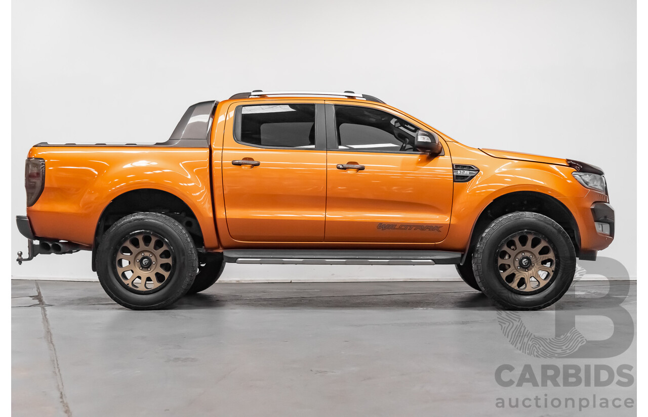 9/2015 Ford Ranger Wildtrak 3.2 (4x4) PX MKII Dual Cab P/up Orange 3.2L Turbo Diesel