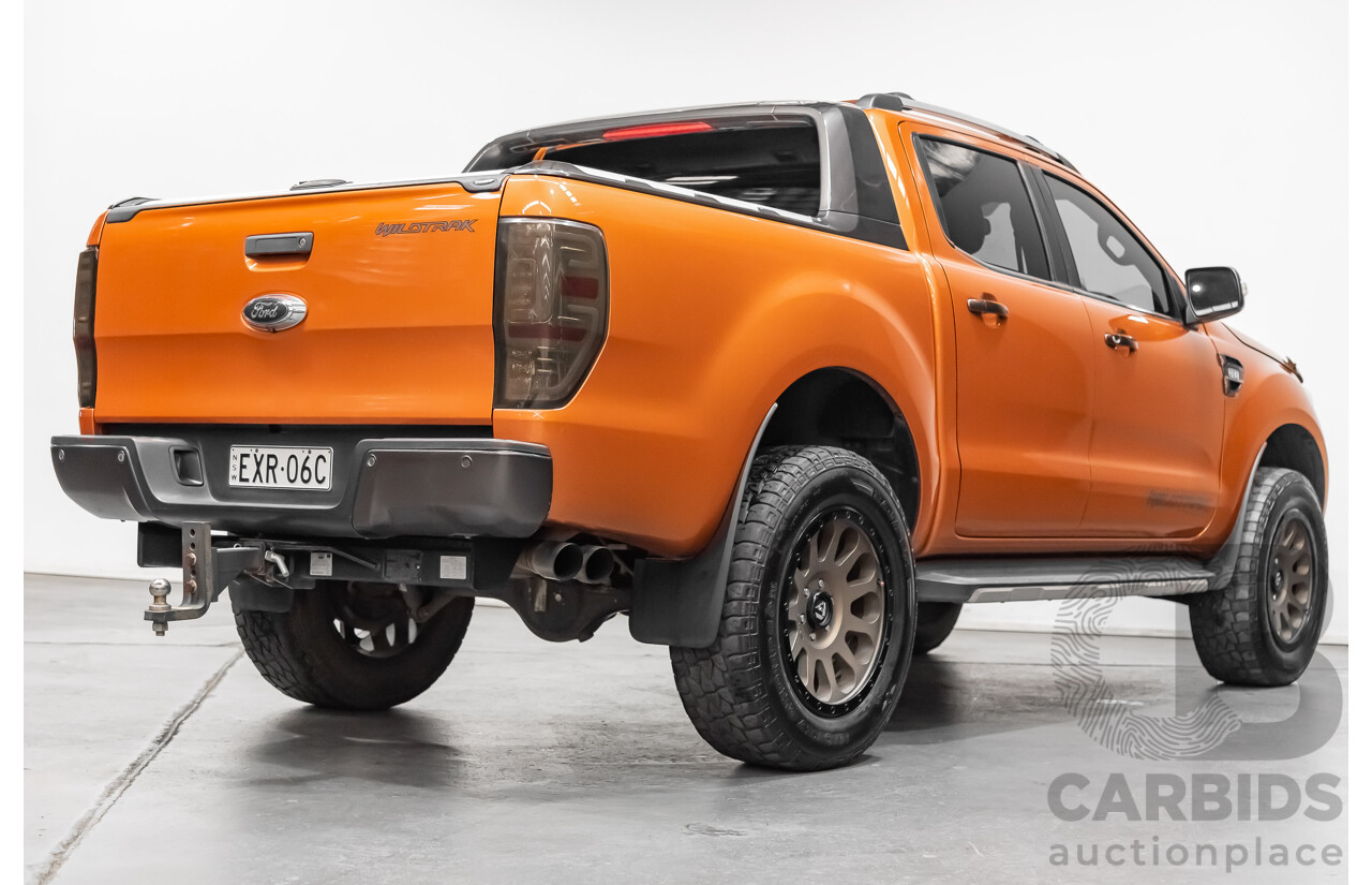 9/2015 Ford Ranger Wildtrak 3.2 (4x4) PX MKII Dual Cab P/up Orange 3.2L Turbo Diesel