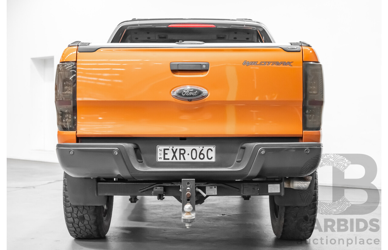 9/2015 Ford Ranger Wildtrak 3.2 (4x4) PX MKII Dual Cab P/up Orange 3.2L Turbo Diesel