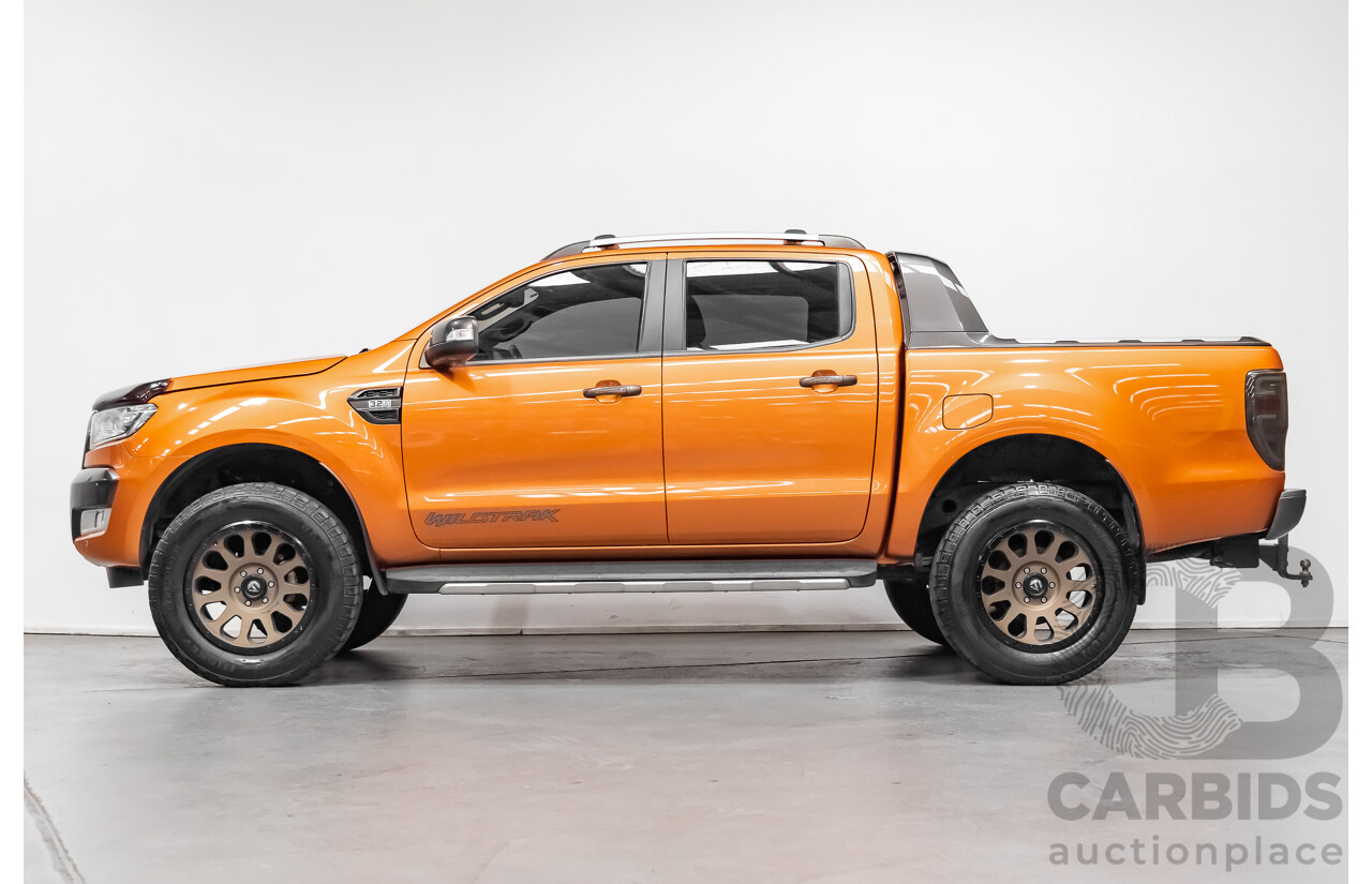 9/2015 Ford Ranger Wildtrak 3.2 (4x4) PX MKII Dual Cab P/up Orange 3.2L Turbo Diesel