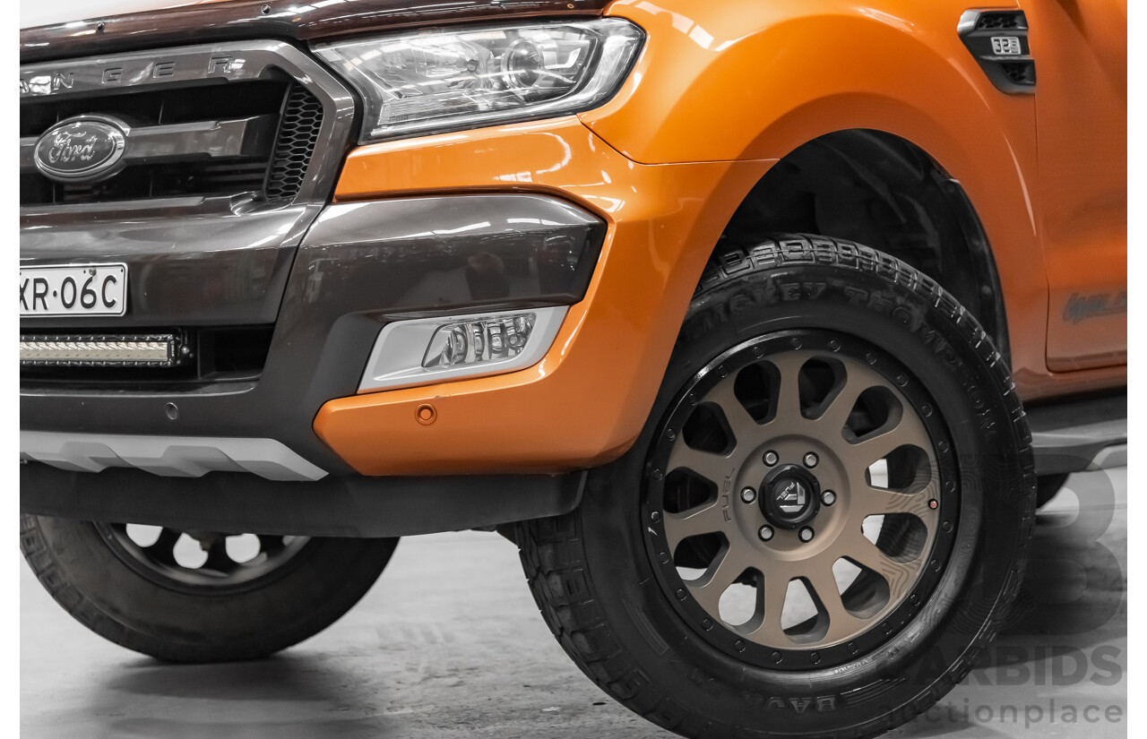 9/2015 Ford Ranger Wildtrak 3.2 (4x4) PX MKII Dual Cab P/up Orange 3.2L Turbo Diesel