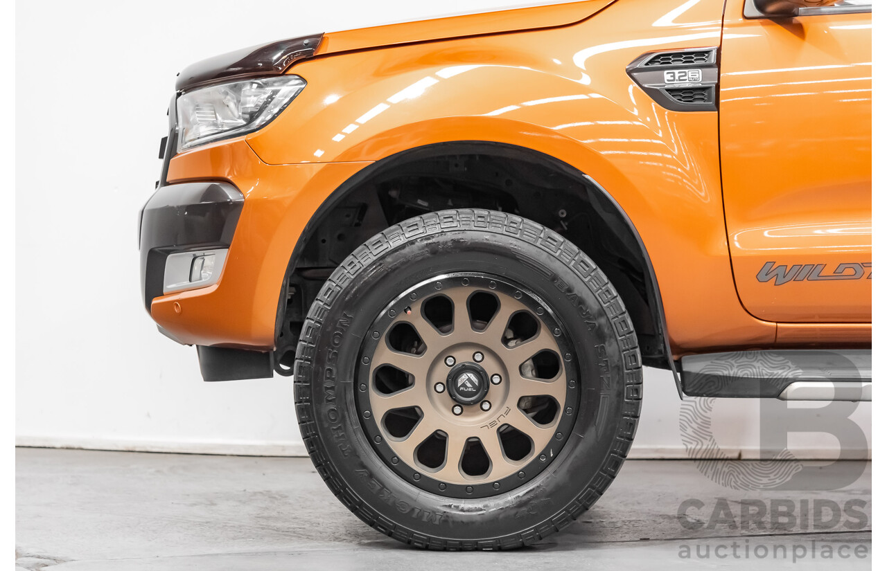 9/2015 Ford Ranger Wildtrak 3.2 (4x4) PX MKII Dual Cab P/up Orange 3.2L Turbo Diesel