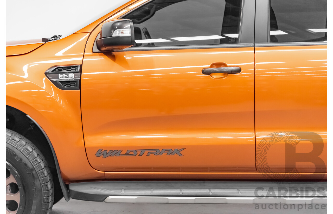 9/2015 Ford Ranger Wildtrak 3.2 (4x4) PX MKII Dual Cab P/up Orange 3.2L Turbo Diesel