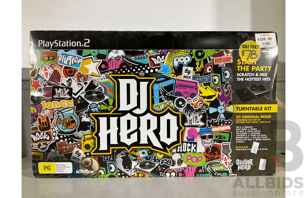 Playstation 2 DJ Hero Turntable Kit and Game