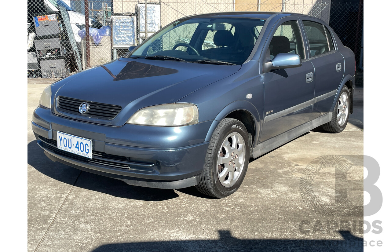 10/2001 Holden Astra Equipe TS 5d Hatchback Blue 1.8L