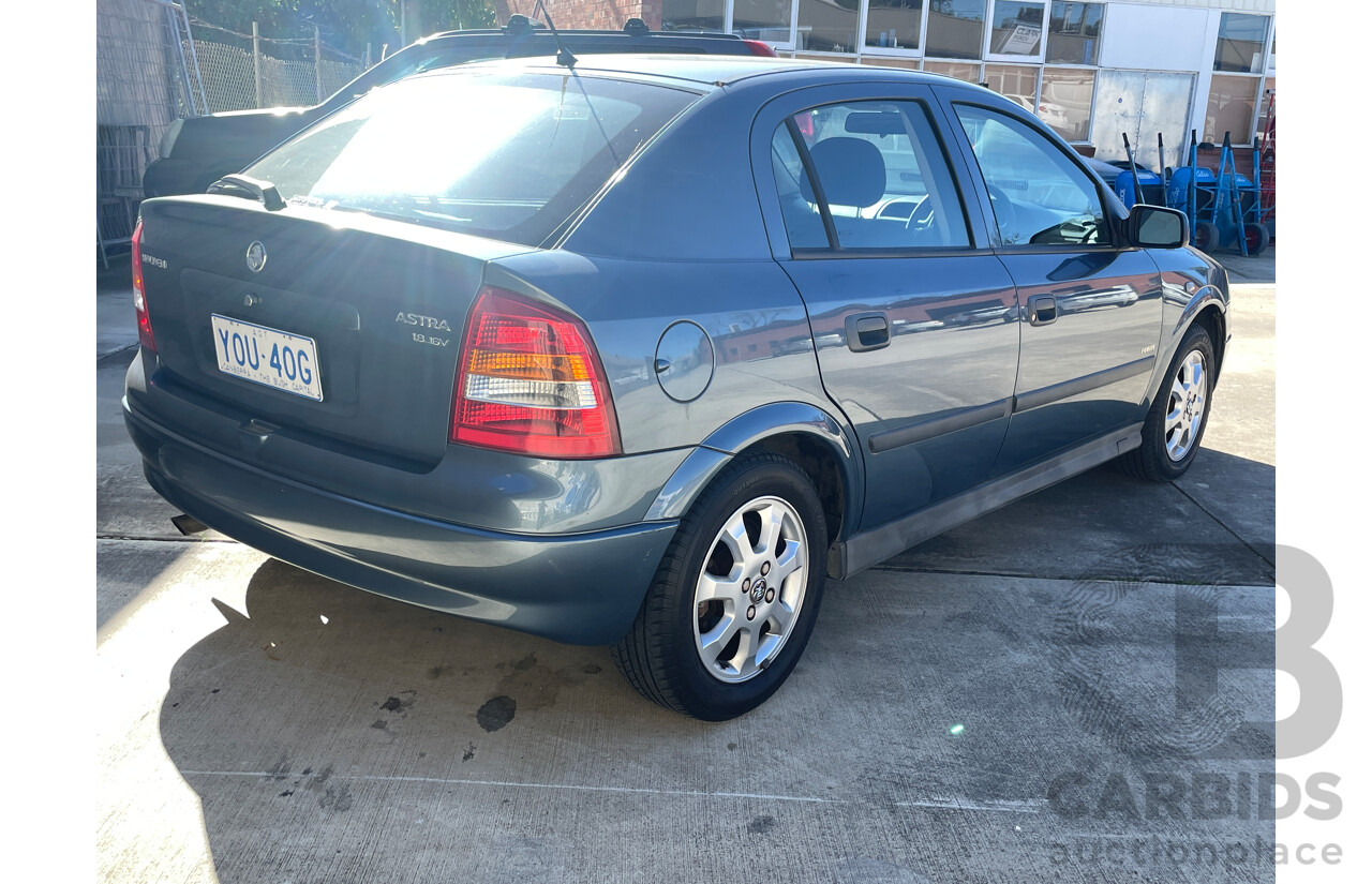 10/2001 Holden Astra Equipe TS 5d Hatchback Blue 1.8L