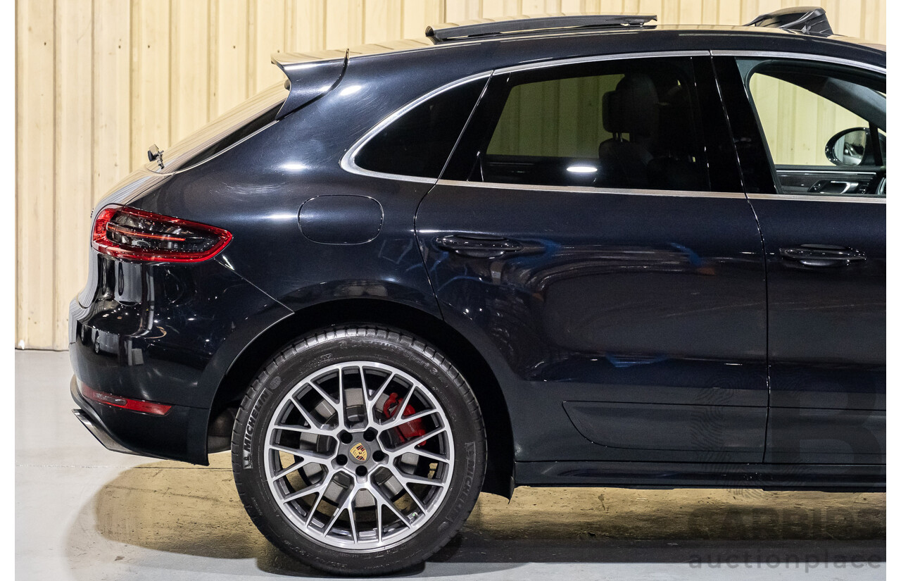 6/2015 Porsche Macan Turbo MY15 4d Wagon Metallic Black/Blue Turbo 3.6L V6