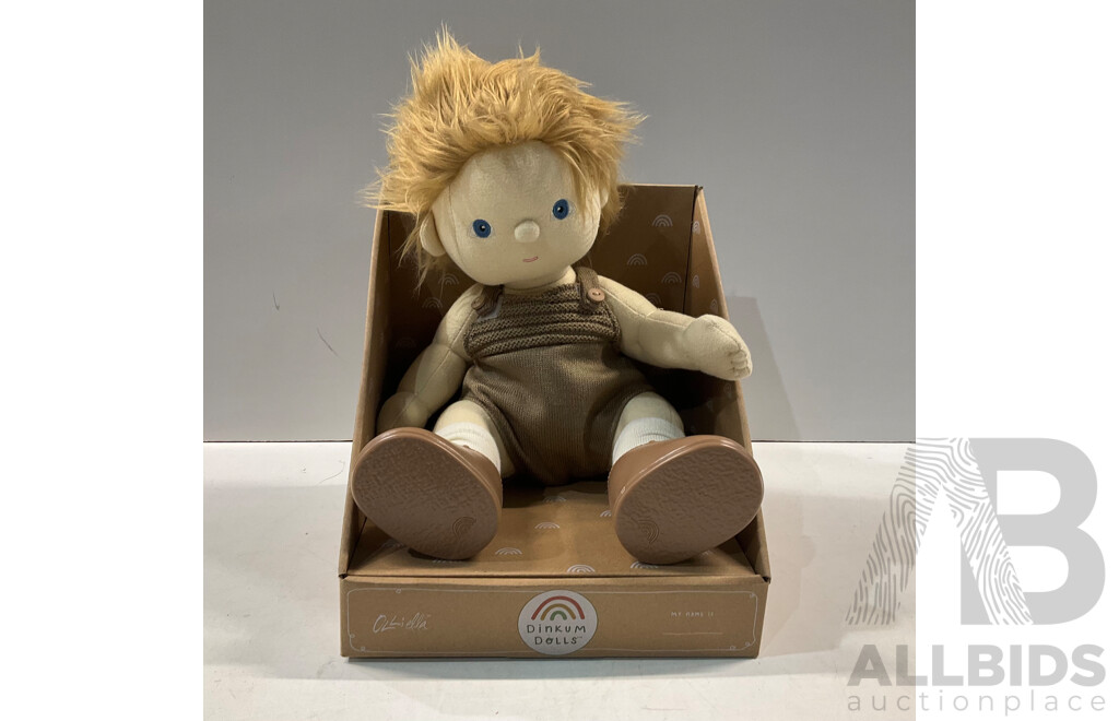 OLLI ELLA, MINIMOR - Dinkum Doll, Luggy & Comb & Brush Set  - Lot of 3 - Estimated Total ORP $210.00