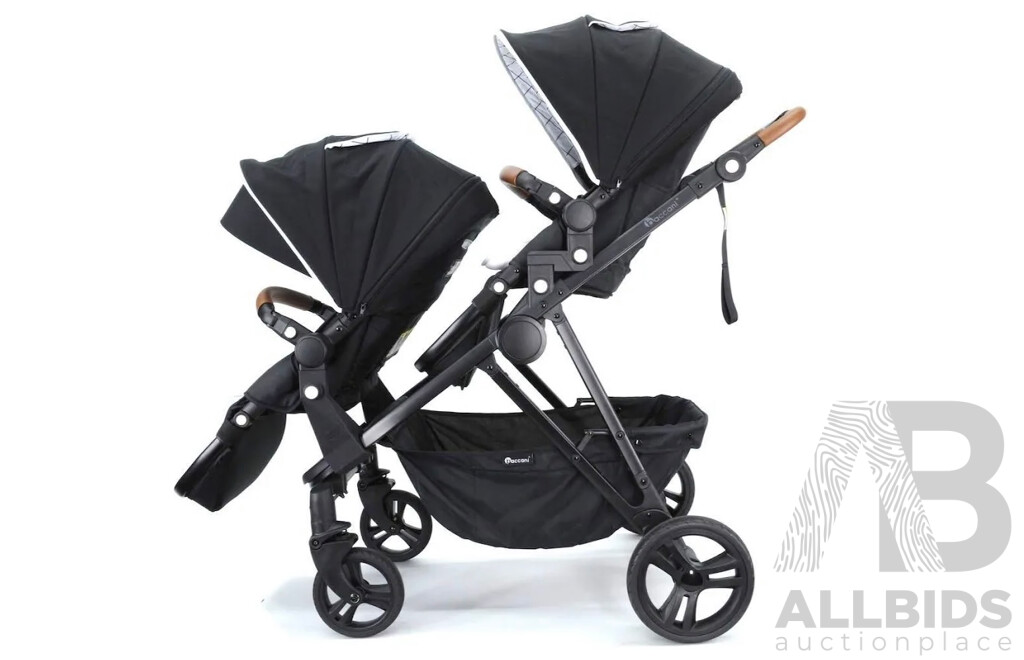 BACCANI Lusso Double Pram (Seat + Seat) - ORP $1049.00