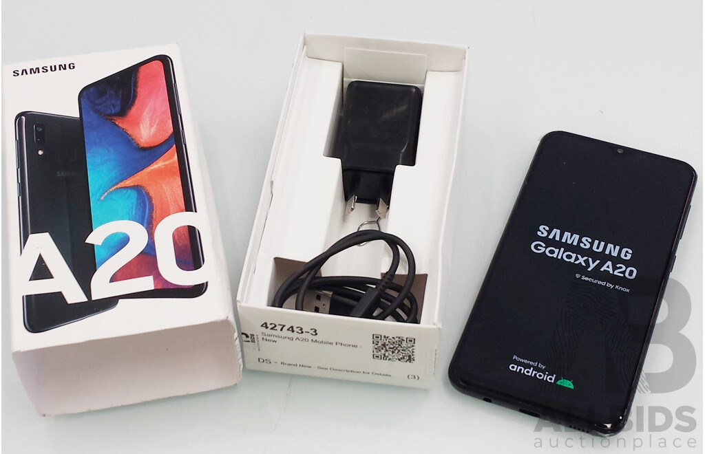 Samsung (SM-A205YN) Galaxy A20 Smart Phone - Black - Ex Display