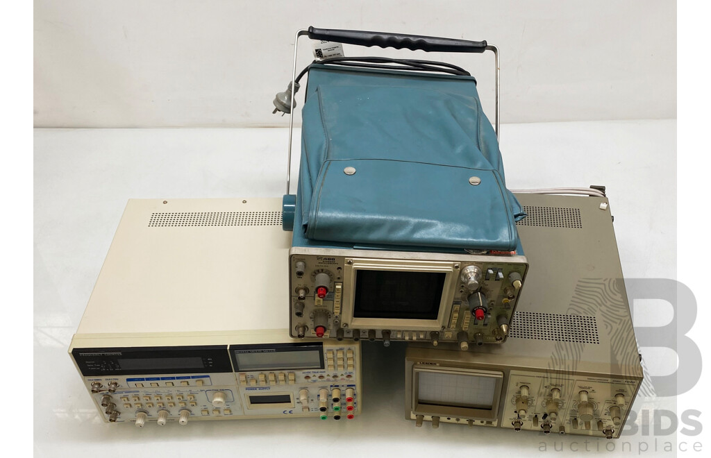 Assorted Lot of Oscilloscopes & Frequency Counter/Generator