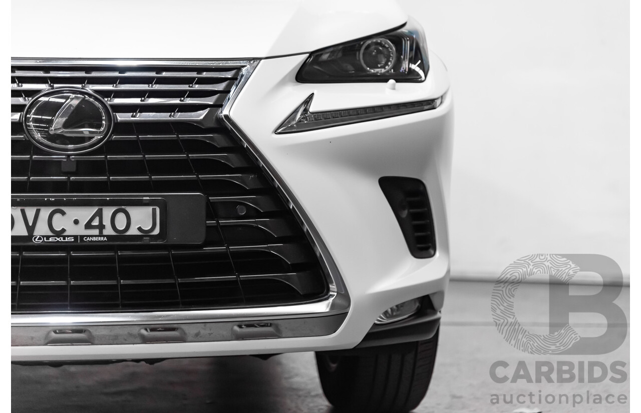 1/2018 Lexus Nx300 Luxury (fwd) AYZ10R 4d Wagon White 2.0L