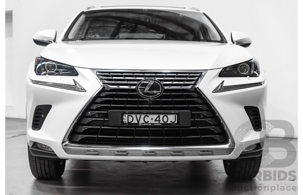 1/2018 Lexus Nx300 Luxury (fwd) AYZ10R 4d Wagon White 2.0L