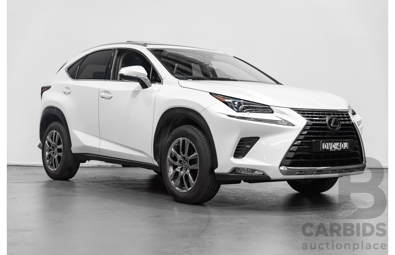 1/2018 Lexus Nx300 Luxury (fwd) AYZ10R 4d Wagon White 2.0L