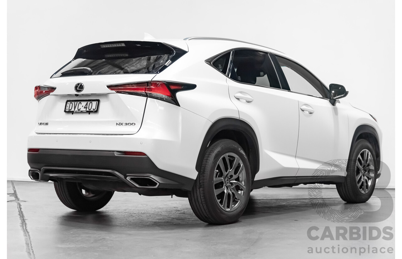 1/2018 Lexus Nx300 Luxury (fwd) AYZ10R 4d Wagon White 2.0L