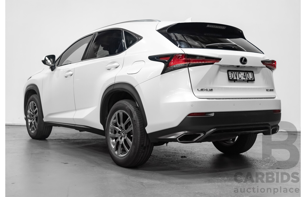 1/2018 Lexus Nx300 Luxury (fwd) AYZ10R 4d Wagon White 2.0L