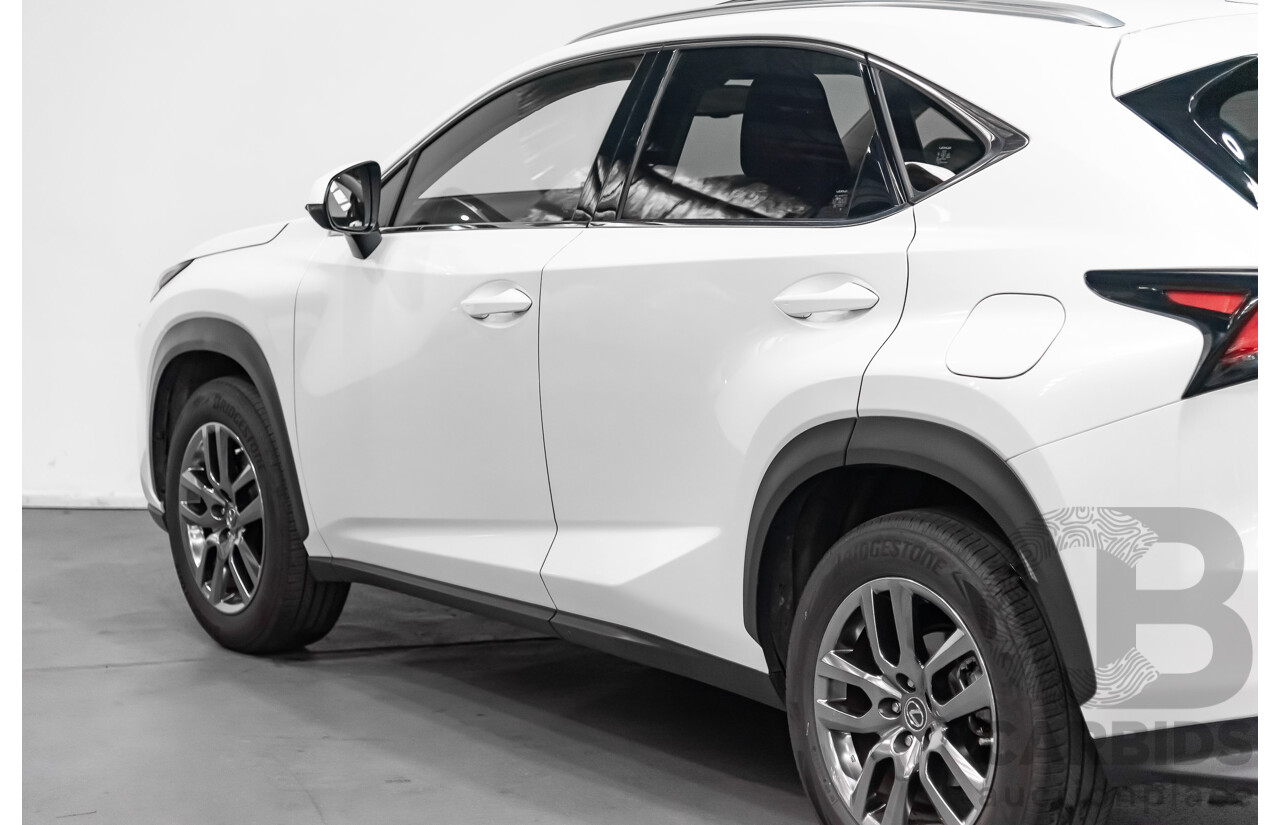 1/2018 Lexus Nx300 Luxury (fwd) AYZ10R 4d Wagon White 2.0L