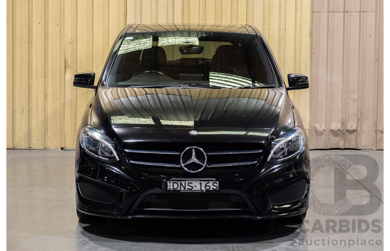 4/2017 Mercedes-Benz B250 4matic (AWD) AMG Line W246 MY17 5d Hatchback Metallic Black Turbo 2.0L