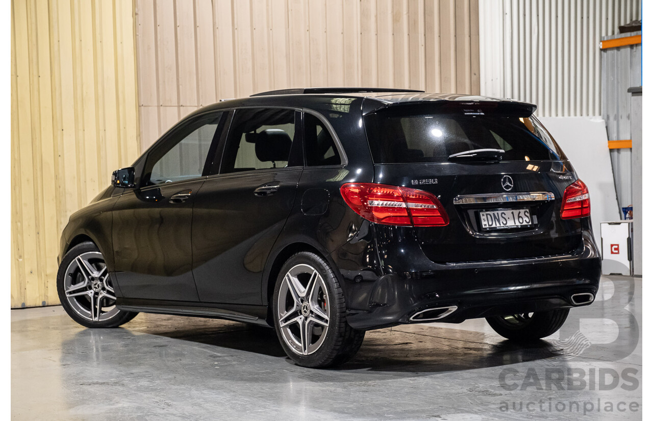 4/2017 Mercedes-Benz B250 4matic (AWD) AMG Line W246 MY17 5d Hatchback Metallic Black Turbo 2.0L