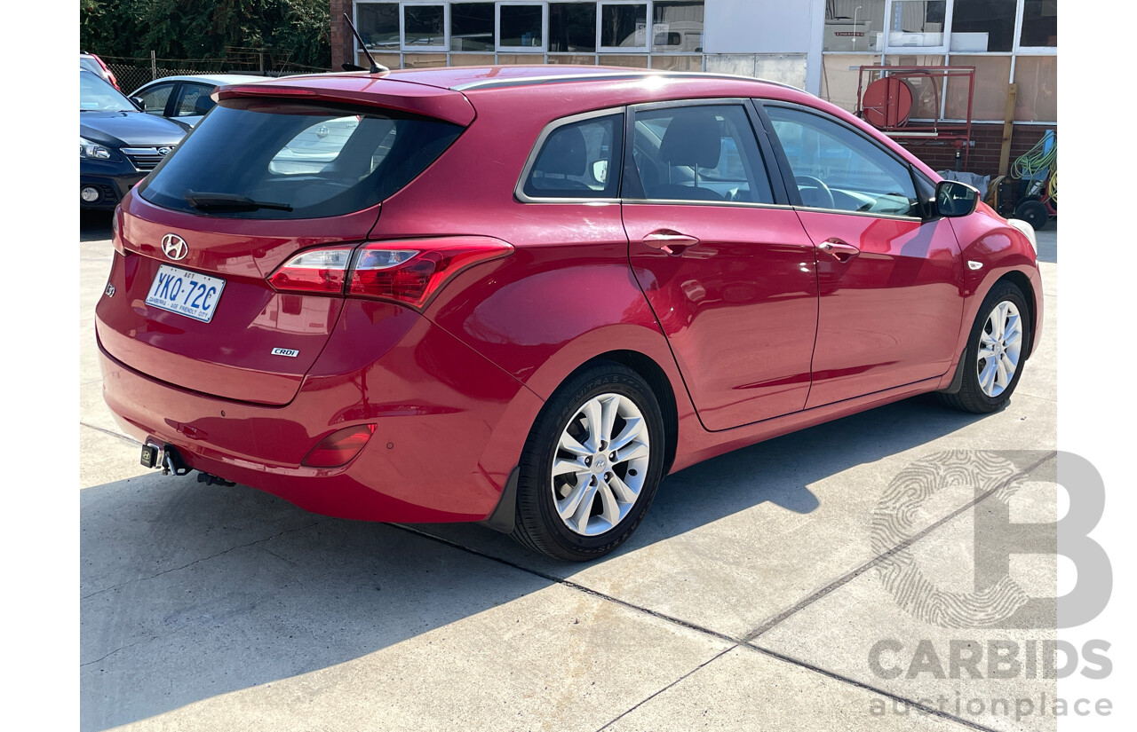 3/2015 Hyundai i30 Tourer Active 1.6 CRDi GD 4d Wagon Red 1.6L