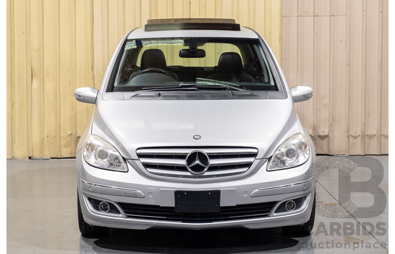 11/2007 Mercedes-Benz B200 Turbo W245 07 UPGRADE 5d Hatchback Polar Silver Metallic Turbo 2.0L