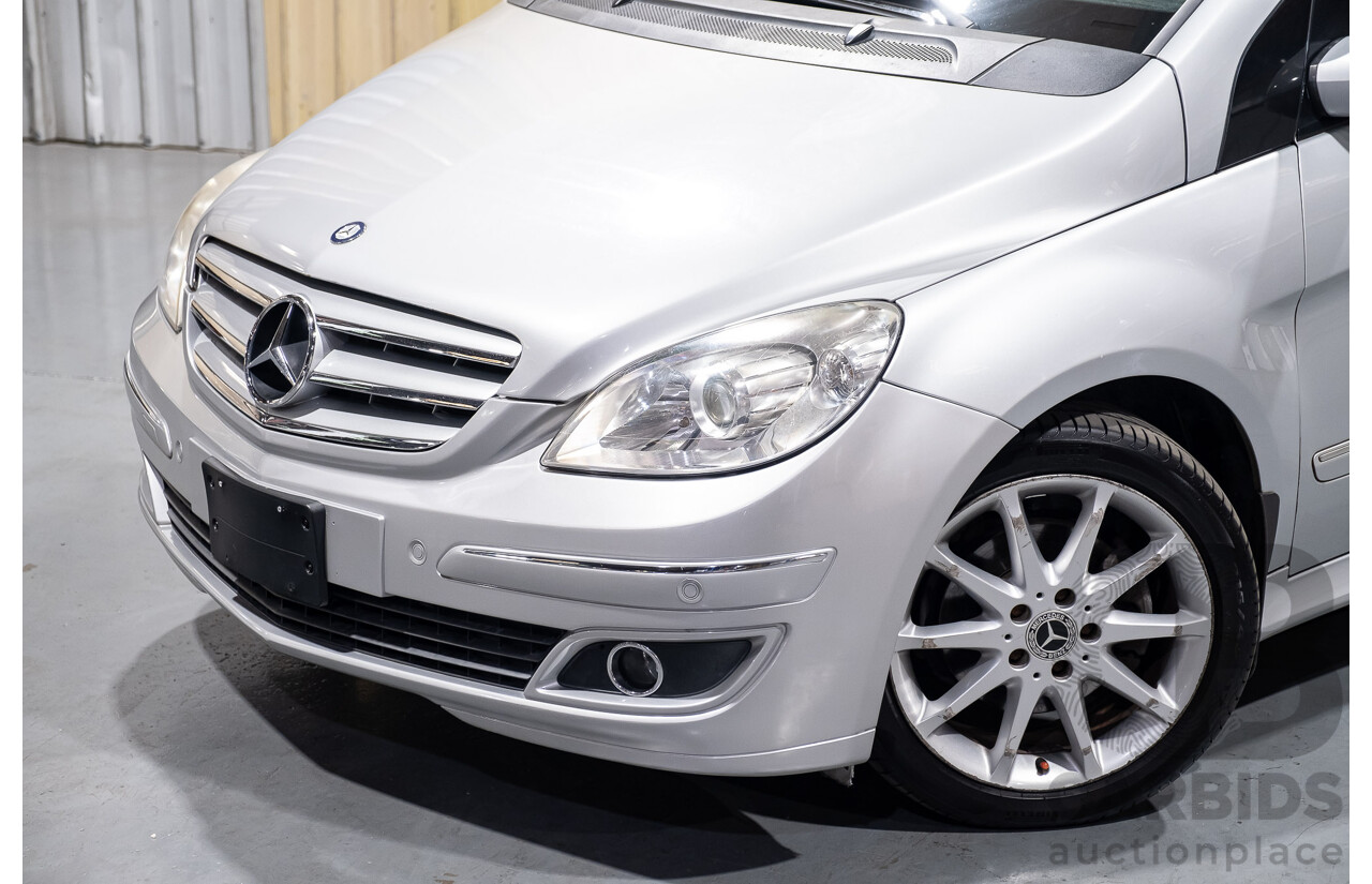 11/2007 Mercedes-Benz B200 Turbo W245 07 UPGRADE 5d Hatchback Polar Silver Metallic Turbo 2.0L