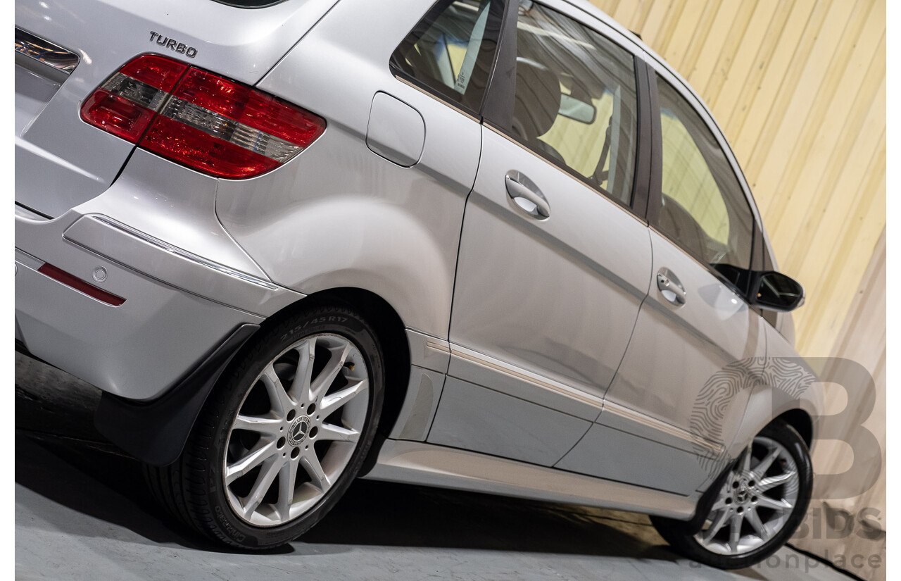 11/2007 Mercedes-Benz B200 Turbo W245 07 UPGRADE 5d Hatchback Polar Silver Metallic Turbo 2.0L