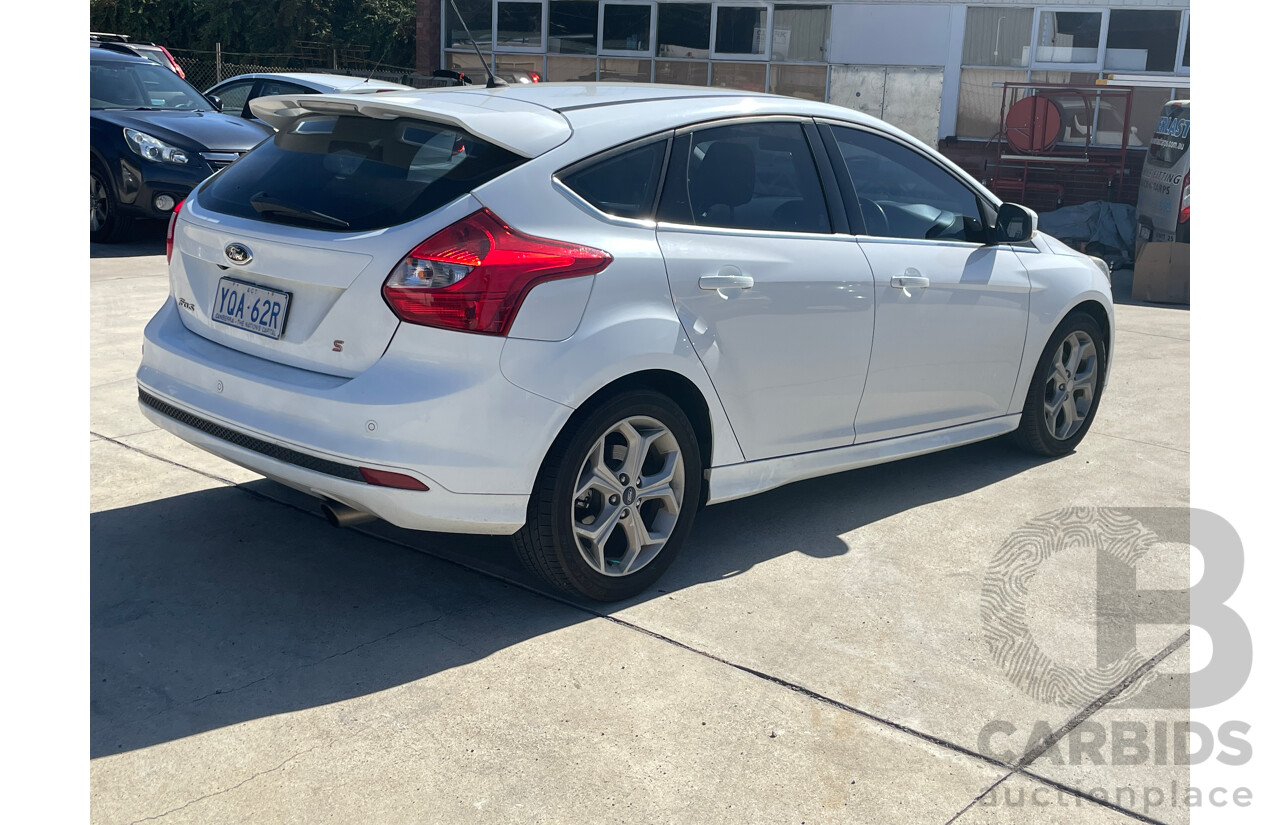 11/2013 Ford Focus Sport LW MK2 5d Hatchback White 2.0L