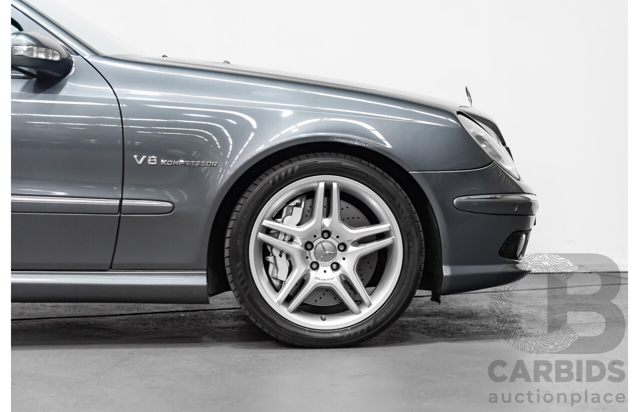 7/2005 Mercedes-Benz E55 AMG W211 4d Sedan Tenorite Grey 5.4L Supercharged V8