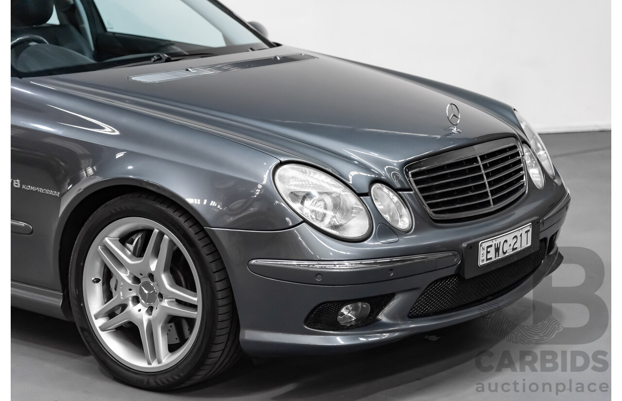 7/2005 Mercedes-Benz E55 AMG W211 4d Sedan Tenorite Grey 5.4L Supercharged V8