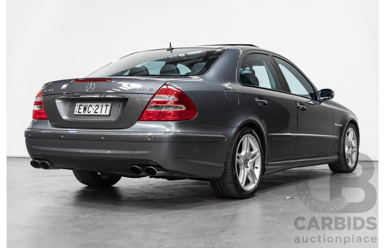 7/2005 Mercedes-Benz E55 AMG W211 4d Sedan Tenorite Grey 5.4L Supercharged V8