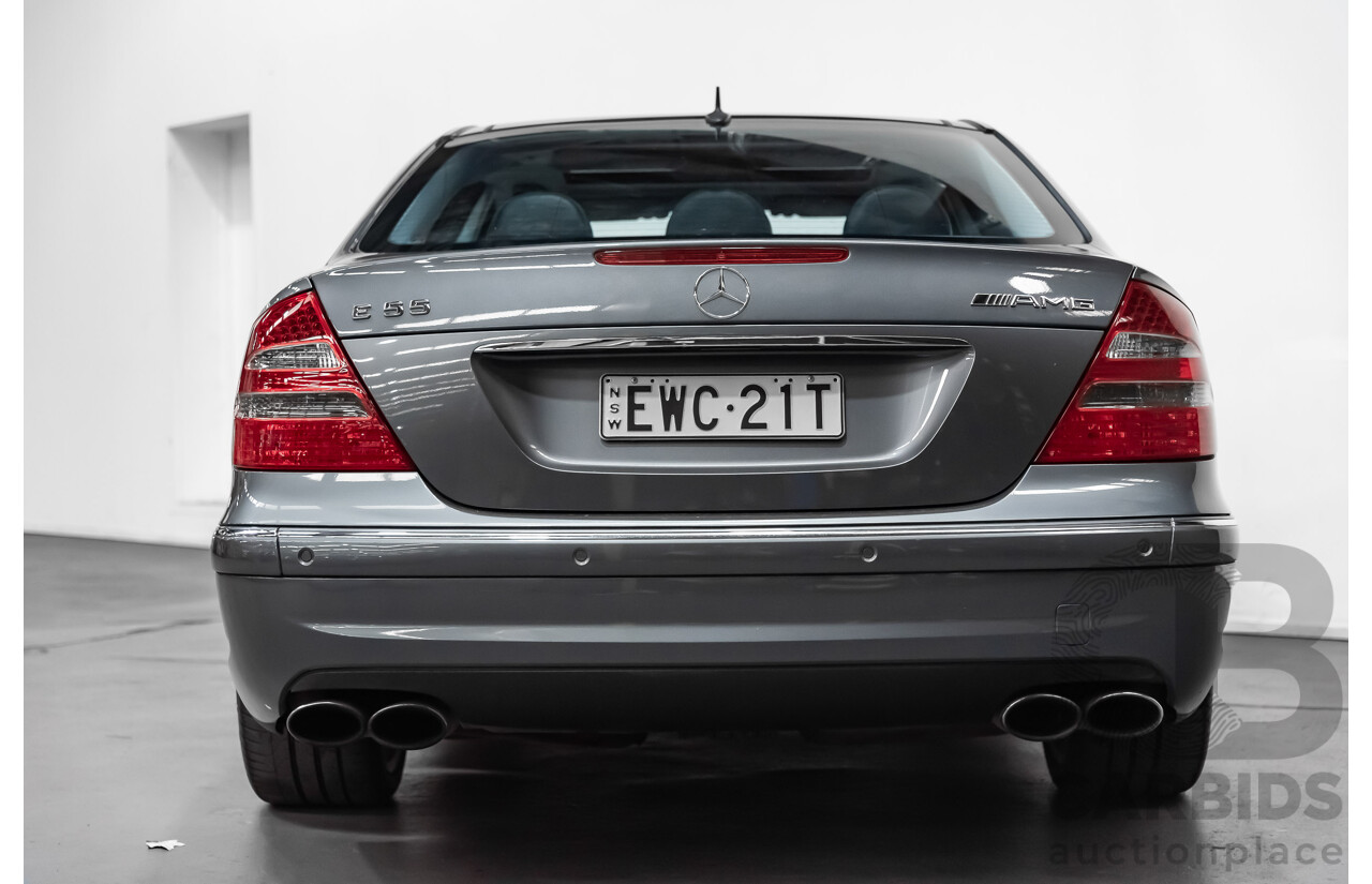 7/2005 Mercedes-Benz E55 AMG W211 4d Sedan Tenorite Grey 5.4L Supercharged V8