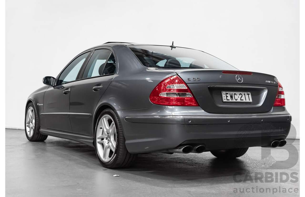 7/2005 Mercedes-Benz E55 AMG W211 4d Sedan Tenorite Grey 5.4L Supercharged V8