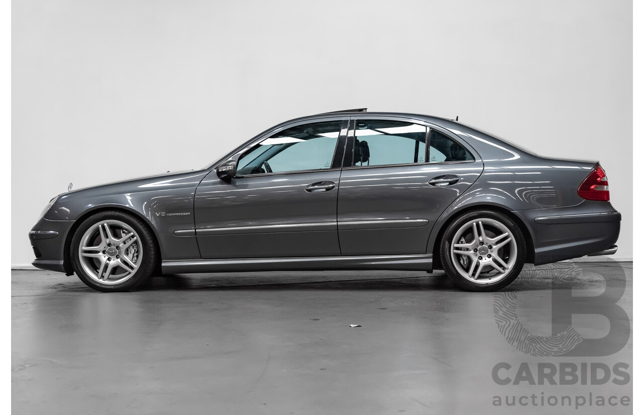 7/2005 Mercedes-Benz E55 AMG W211 4d Sedan Tenorite Grey 5.4L Supercharged V8