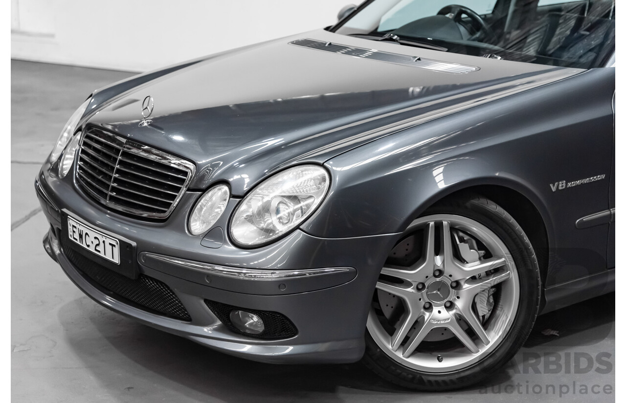 7/2005 Mercedes-Benz E55 AMG W211 4d Sedan Tenorite Grey 5.4L Supercharged V8