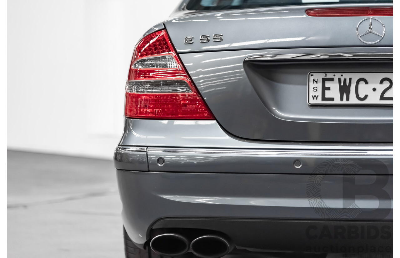 7/2005 Mercedes-Benz E55 AMG W211 4d Sedan Tenorite Grey 5.4L Supercharged V8