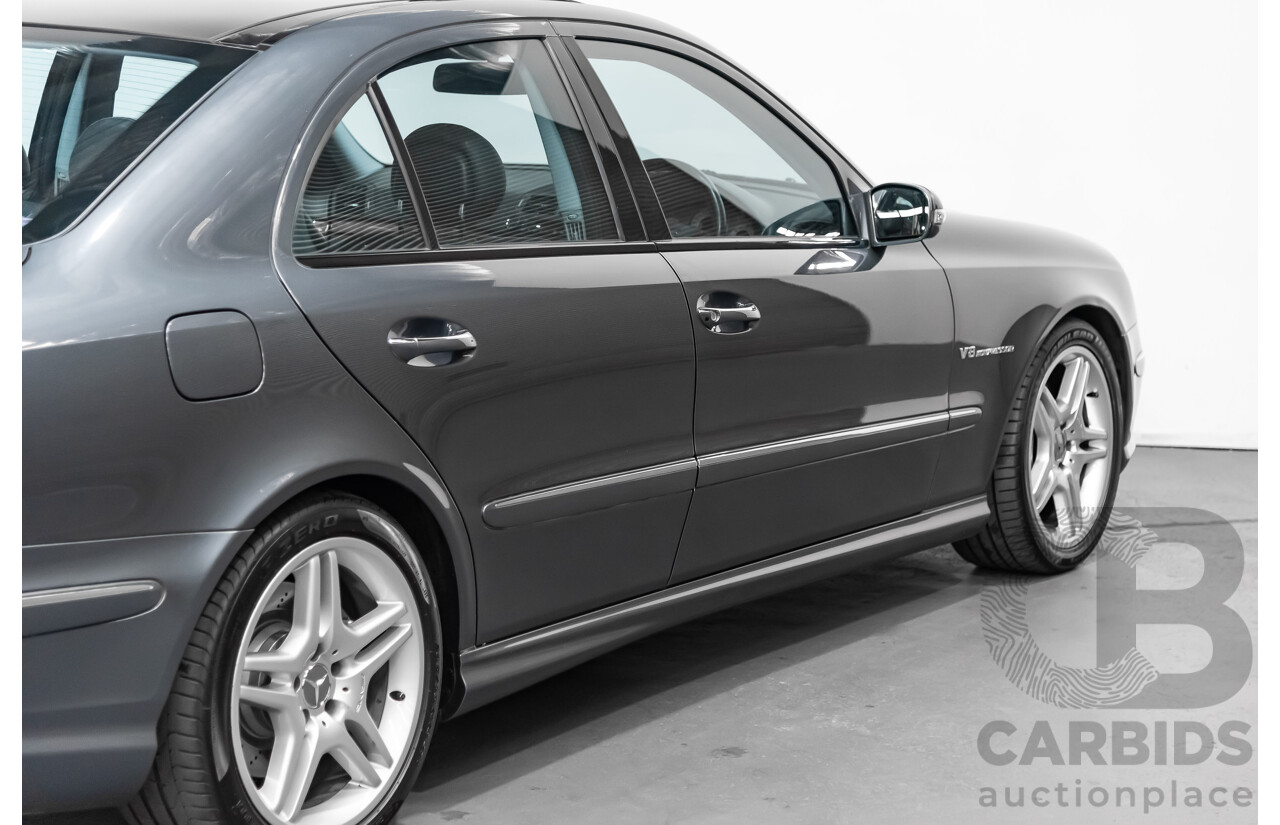 7/2005 Mercedes-Benz E55 AMG W211 4d Sedan Tenorite Grey 5.4L Supercharged V8