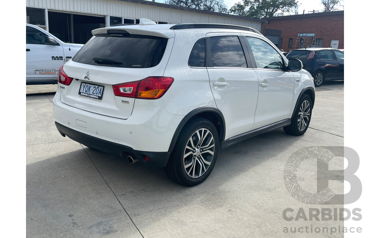 10/2016 Mitsubishi ASX XLS (4wd)  4d Wagon White 2.3L