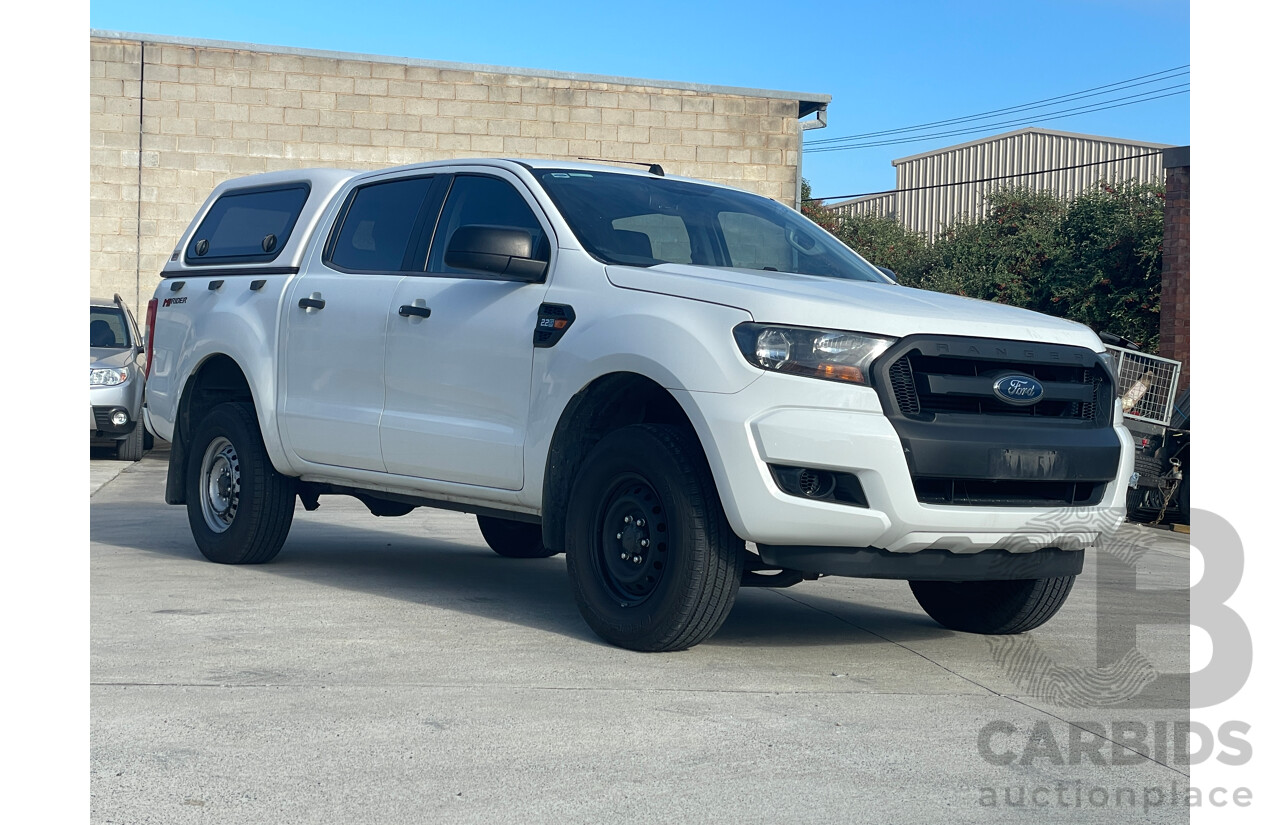 4/2016 Ford Ranger XL 2.2 Hi-Rider (4x2) PX Crew Cab P/Up White 2.2L