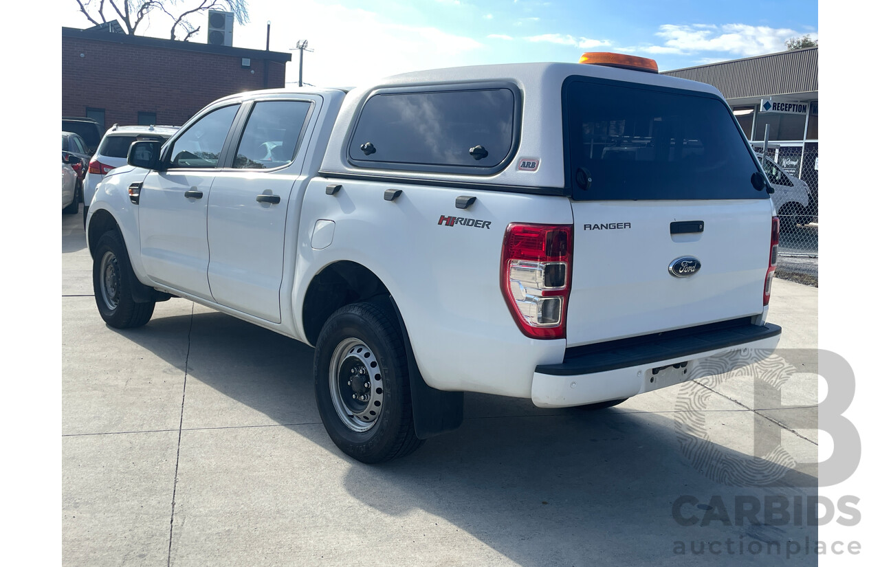 4/2016 Ford Ranger XL 2.2 Hi-Rider (4x2) PX Crew Cab P/Up White 2.2L