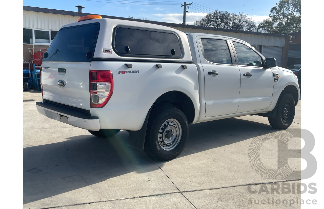 4/2016 Ford Ranger XL 2.2 Hi-Rider (4x2) PX Crew Cab P/Up White 2.2L