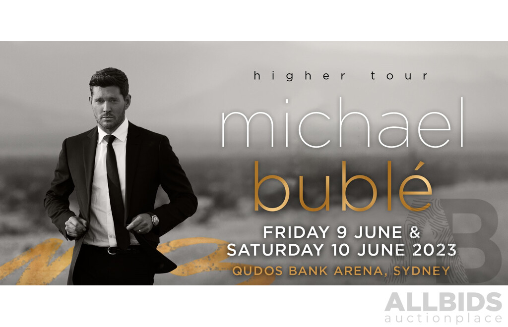 LIVE AUCTION ITEM # 3 - Michael Bublé, Higher. Catered Corporate Suite at Qudos Bank Arena for Four People