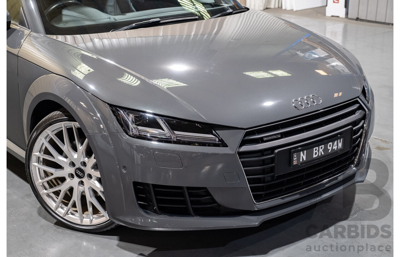 4/2015 Audi TT 2.0 TFSI Quattro Sport FV 2d Coupe Nano Grey Turbo 2.0L