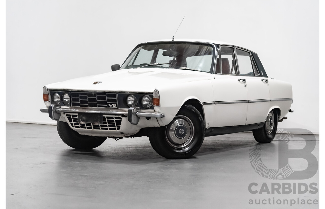 8/1971 Rover P6 3500 4d Sedan White 3.5L V8