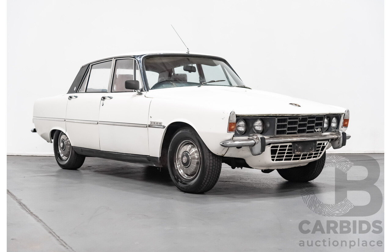 8/1971 Rover P6 3500 4d Sedan White 3.5L V8