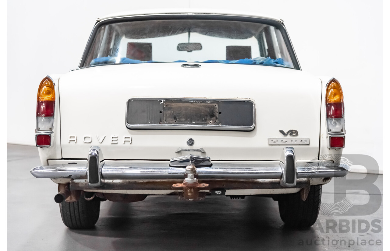 8/1971 Rover P6 3500 4d Sedan White 3.5L V8