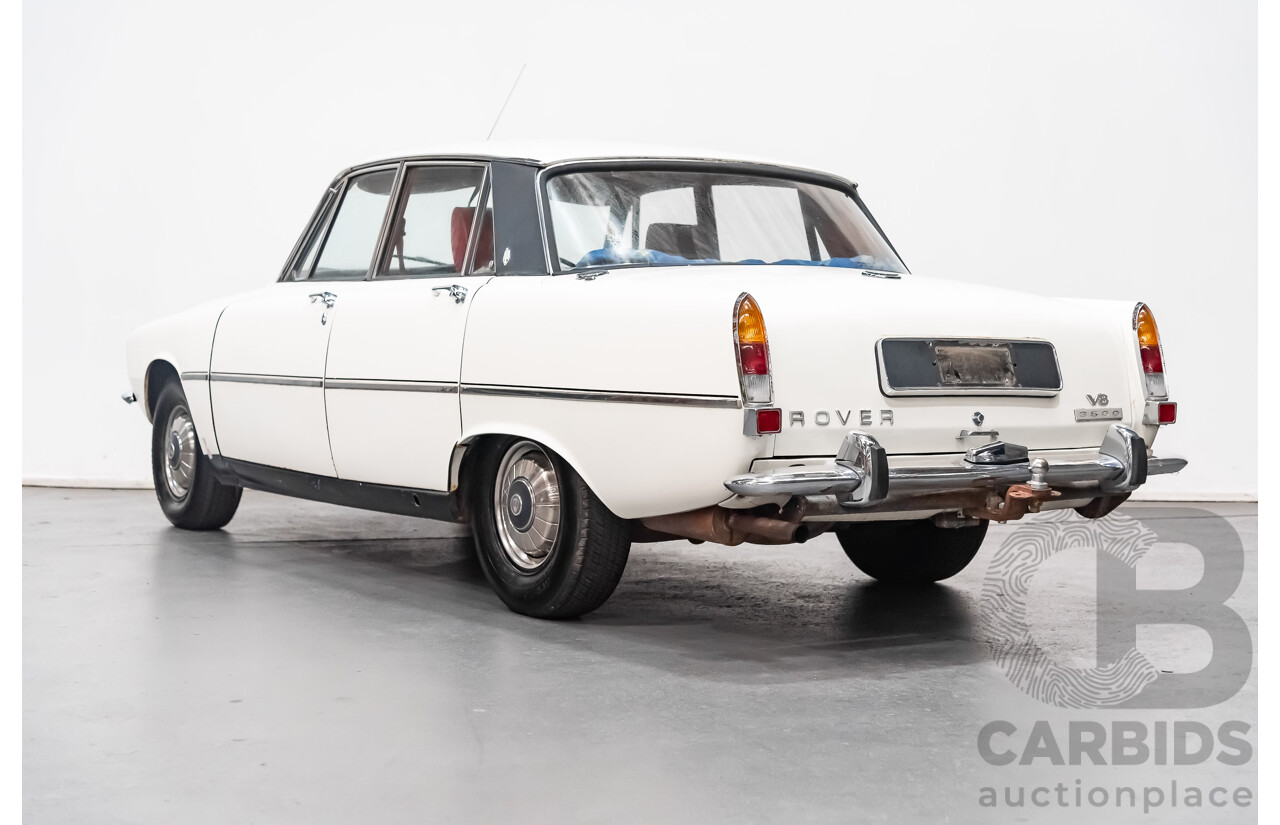 8/1971 Rover P6 3500 4d Sedan White 3.5L V8